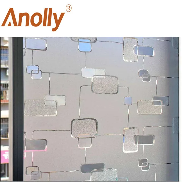 Anolly 3D glitter window film glass vinyl paper graphic decoration material privacy
