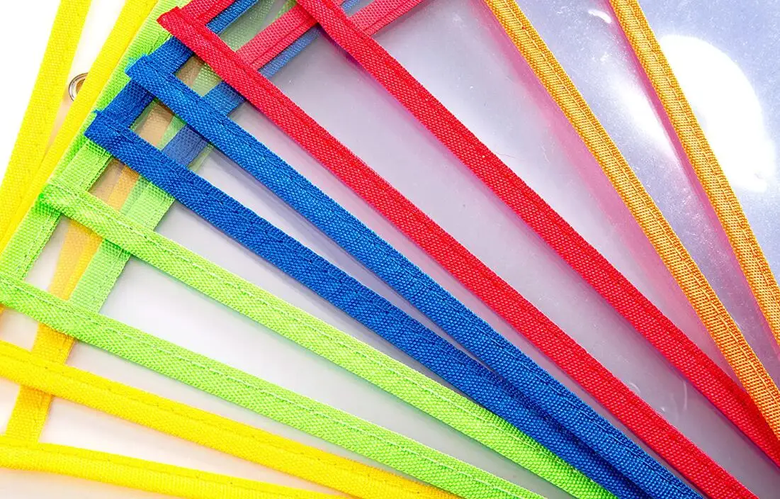 High Quality  PVC  Reusable Dry Erase Pockets  for Teacher Classroom or Office