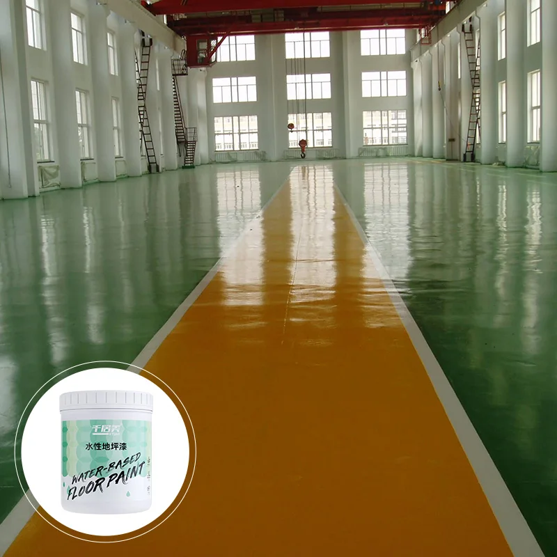 Wear-resistant indoor and outdoor water-based Eco friendly  Epoxy floor paint full  set, two component