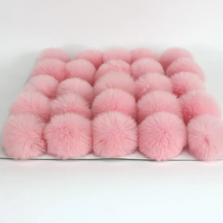 2016 hot sale purple sky blue green rabbit fur pom pom for hat accessories