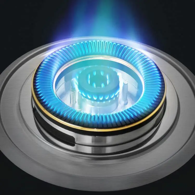 domestic flushbonading cooktops tempered glass burner gas stove