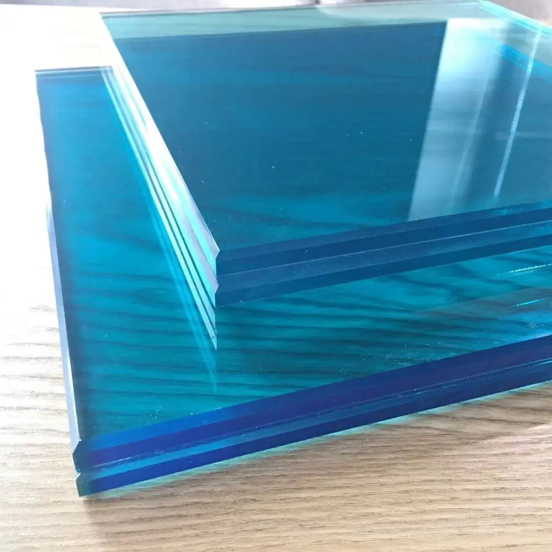 China Manufacturer Laminated Clear Tempered Glass 0.38mm 0.76mm 1.52mm PVB SGP Glass Railing Balustrade