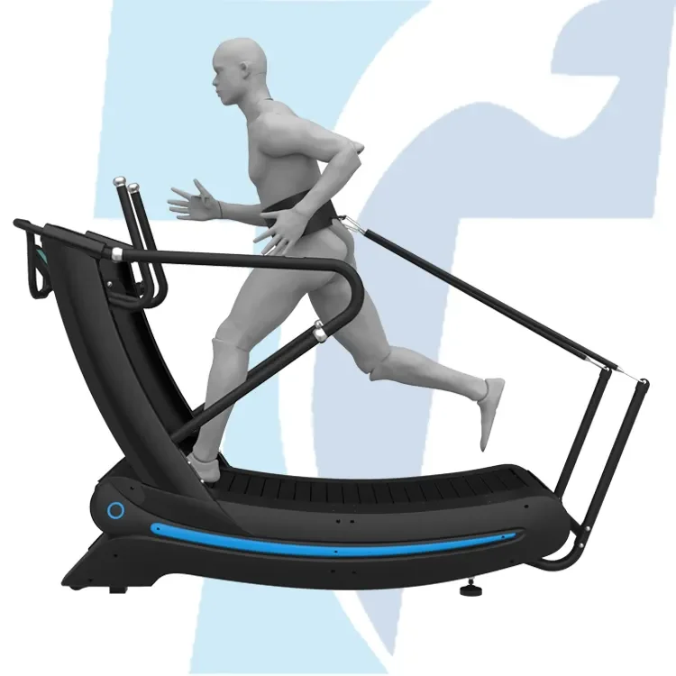 2024 popular running machine Fitness equipment self-generating treadmill without motor Curve Treadmills