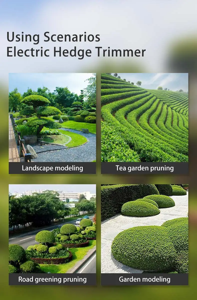 Electric Cordless Hedge Trimmer LV-20D Gasoline Hedge Trimmers 42V 20AH Battery  Garden Tool