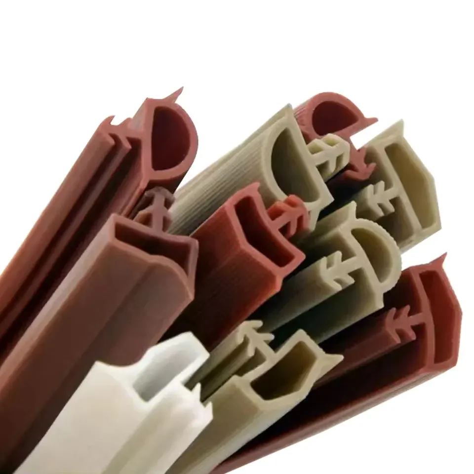 Slot types soft pvc rubber plastic gasket wooden door sealing strip