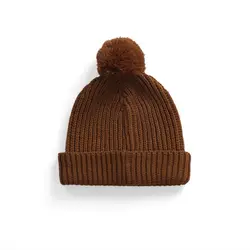 GOTS 100% cotton certification Baby knitted crochet bucket hat baby knitted winter hat for girls baby hats