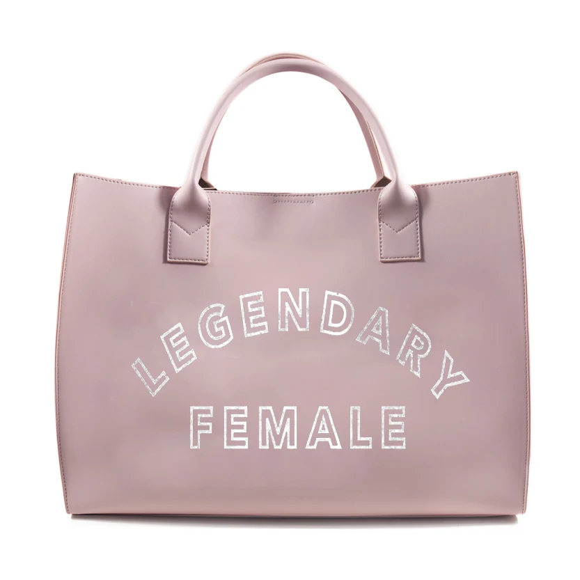 designer vegan leather  messenger tote handbags with letter printing i  speak fluent french