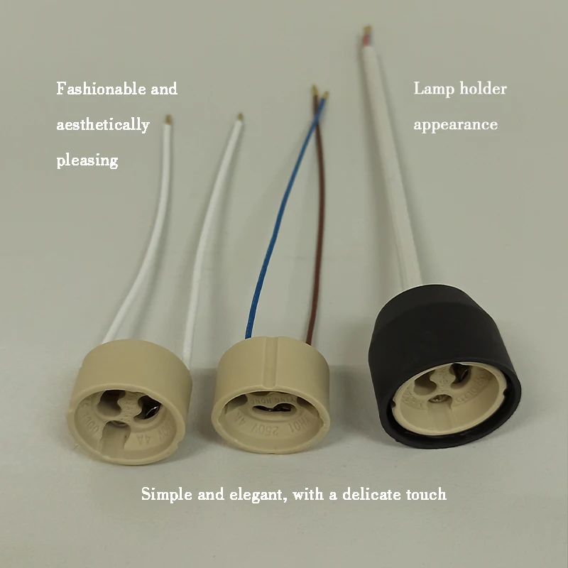 Gu10 Lamp Base Mr16 Wire Connector Adapter Electric Light Ceramic Socket Lampholder