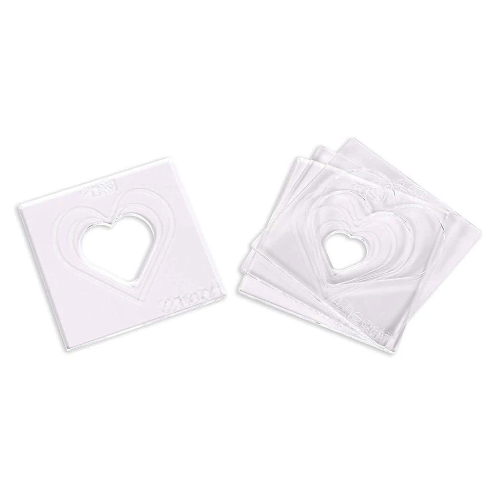 Сделай Сам встроенное сердце плотник с компасом квадратное акриловое декоративный шаблон инструмент для обработки