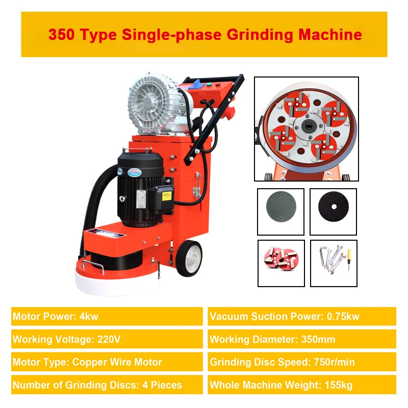 Epoxy Flooring Tools Polishing Machine Wet Dry Concrete Floor Grinder Floor Grinding and Polishing Terrazzo Machine