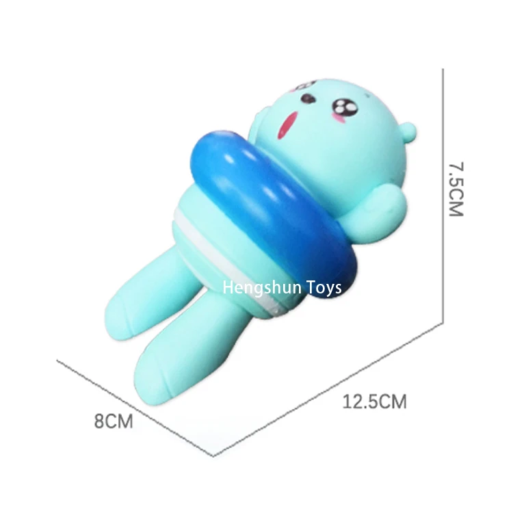 
Cartoon popular kid bear wind up floating bath toy 