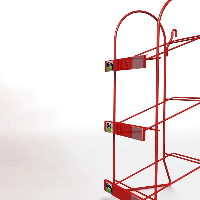 RUIMEI 3 Tier Mat Storage Rack, Supermarket Display Rack Metal Wire Storage Rack For Retail Store