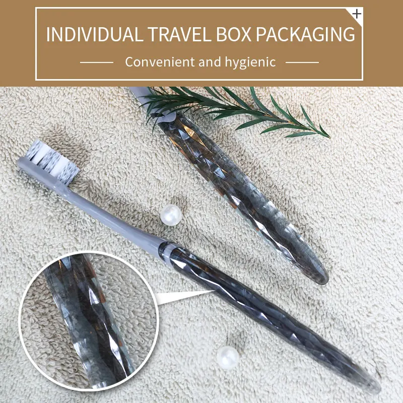 MS  Soft Toothbrush Spiral Soft Independent Plastic Box High Grade Transparent Cute Toothbrush