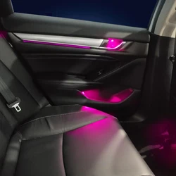 Cheap Price Car Interior Modification Led Decorative Light Ambient Lights+Luminous Horn Cover For Honda Accord