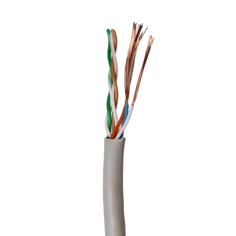 VCOM PVC Jacket Indoor Stranded Cat5e Cable Unshielded UTP LAN Pass Channel Test 100M Network Cable