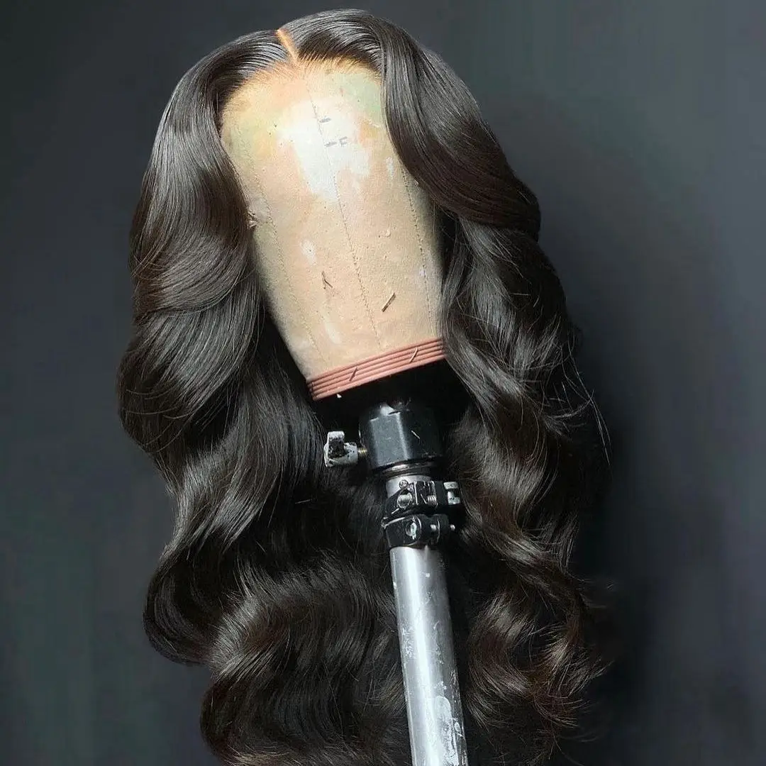 360 HD Lace Frontal Wig 13x6 Transparent Lace Wig Human Hair 30Inch Bone Straight Brazilian Remy Human Hair Wigs For Women