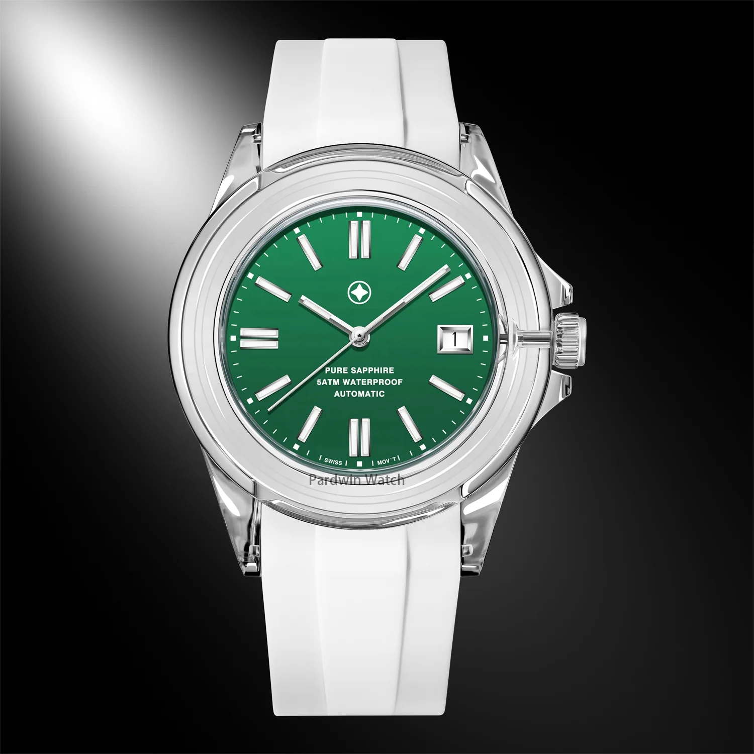 OEM LOGO Branded Sapphire case watch custom design watch case sapphire high grade mechanical movement luxury brand timepiece