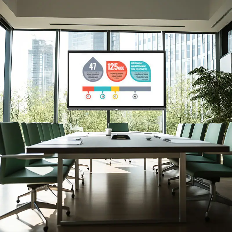 RuiGuan Tablero Interactivo 32 55 75 86 110 Inch Lcd Interactive Smart Class Whiteboard Price Interact Board For Teaching