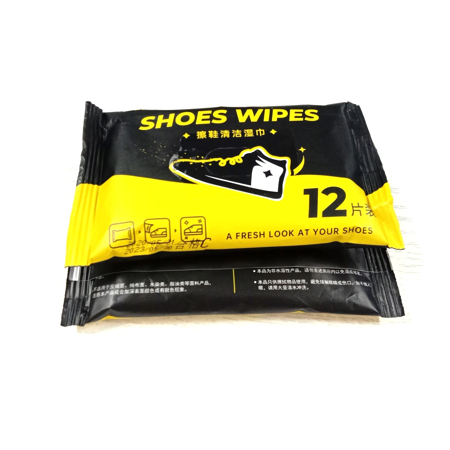 Shoe Wipes Disposable Shoe Quick Wipes Disposable Sneakers Quick Cleaning Shoe Wet Wipes
