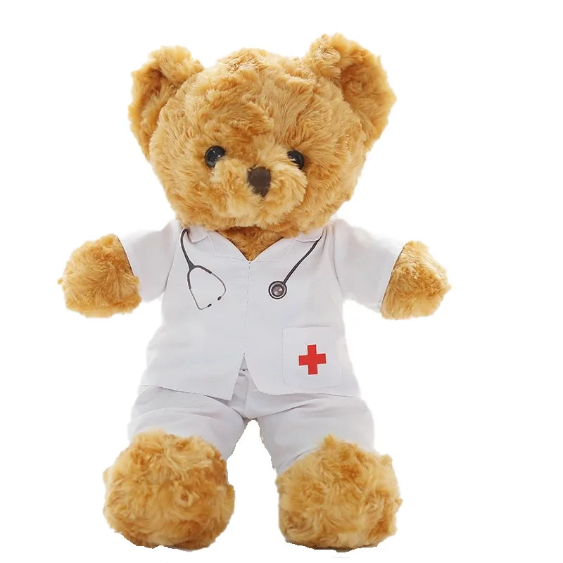 Wholesale new doctor hat ribbon teddy bear plush doll graduation gift festival stuffed toy