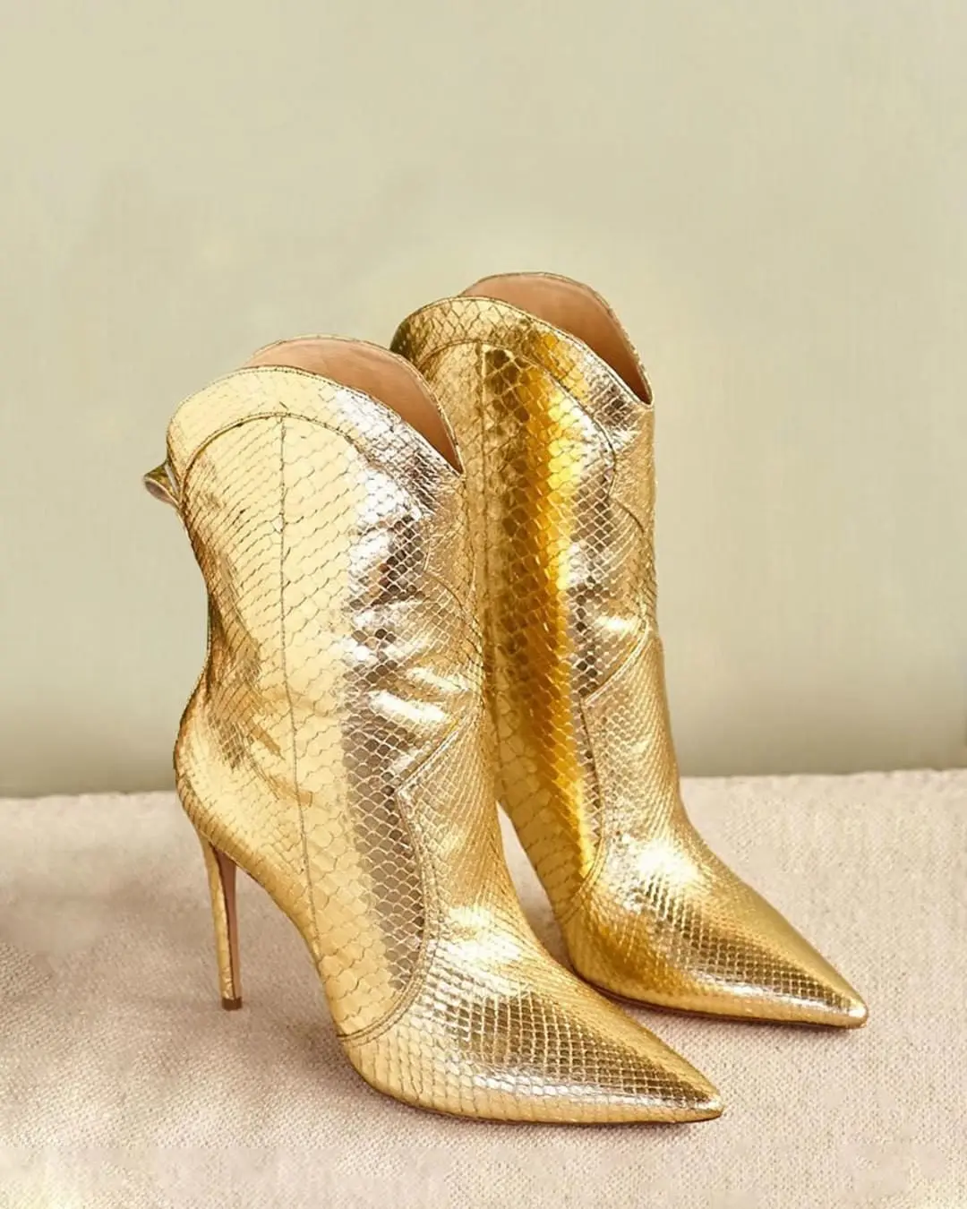 Lady Elegance Metallic Shining PU Synthetic Leather for Shoes and Bags