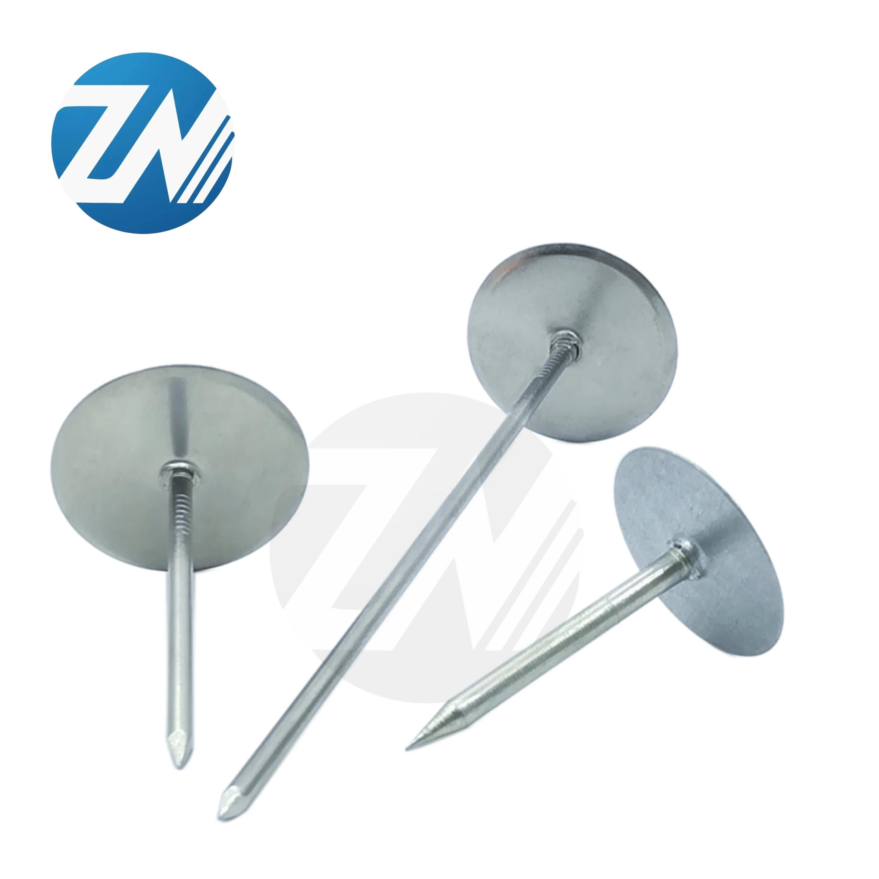 High Quality Steel Back Lapel Badge Cup Head Insulation Pin with Smooth Shank and Checkered Style Cap Nail