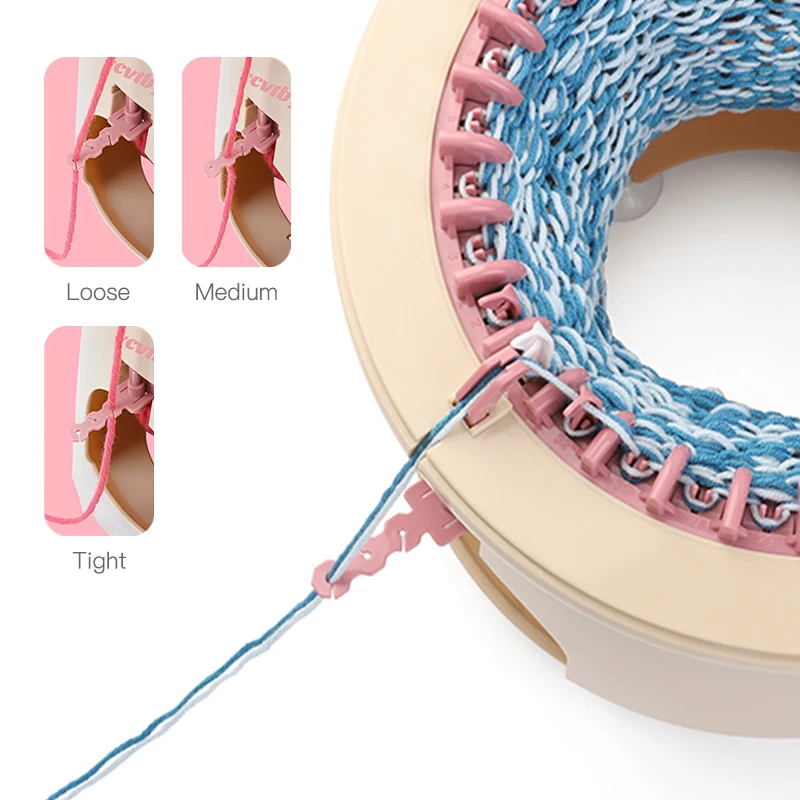 New Hand Circular Knitting Machine 32 Needles Diy Wool Knitting Machine Colorful Rapier Loom Weaving Machine Knitting Toy