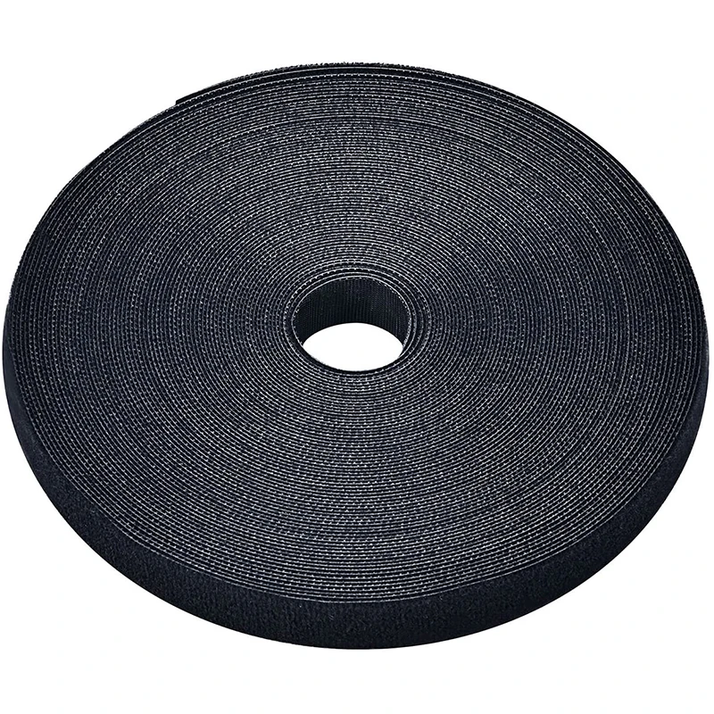 20MM Black Back To Back Hook And Loop Cable Ties Strap