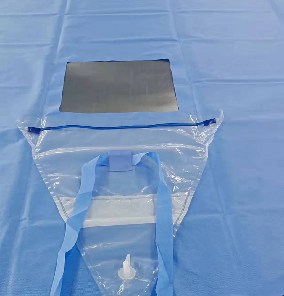 Medical Disposable Surgical Drape Sterile PCNL Drape with collection pouch and belt