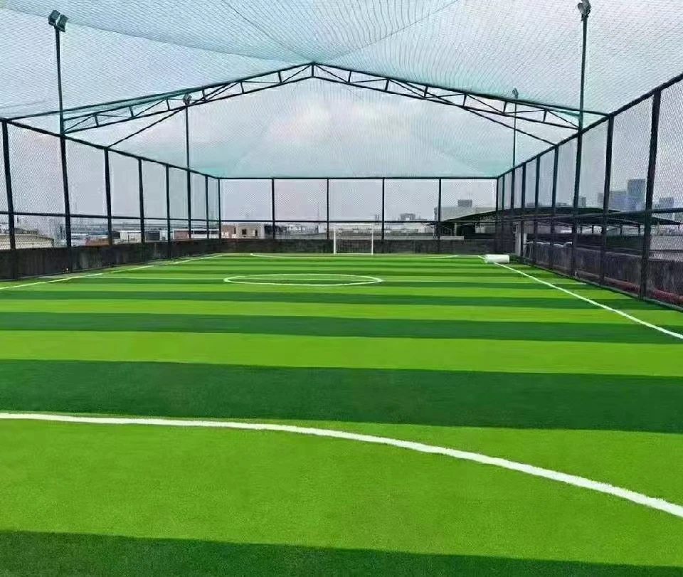 Good Quality Eco Friendly Fustal Artificial Grass Turf Football Stadium Pitch Soccer Court Synthetic Lawn