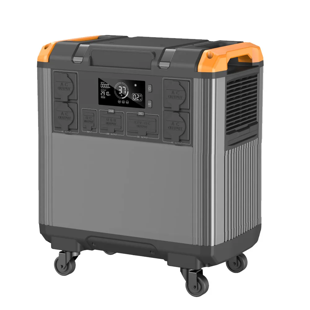 Portable 5000W Solar Power Station 1000W-5000W AC Output Home Generator LiFePO4 Battery 110V 120V 220V Car Source Flashlight US