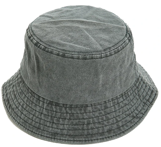 Washed Cotton Bucket Hats Packable Summer Outdoor Cap Travel Beach Sun Hat Plain Colors for Men Women