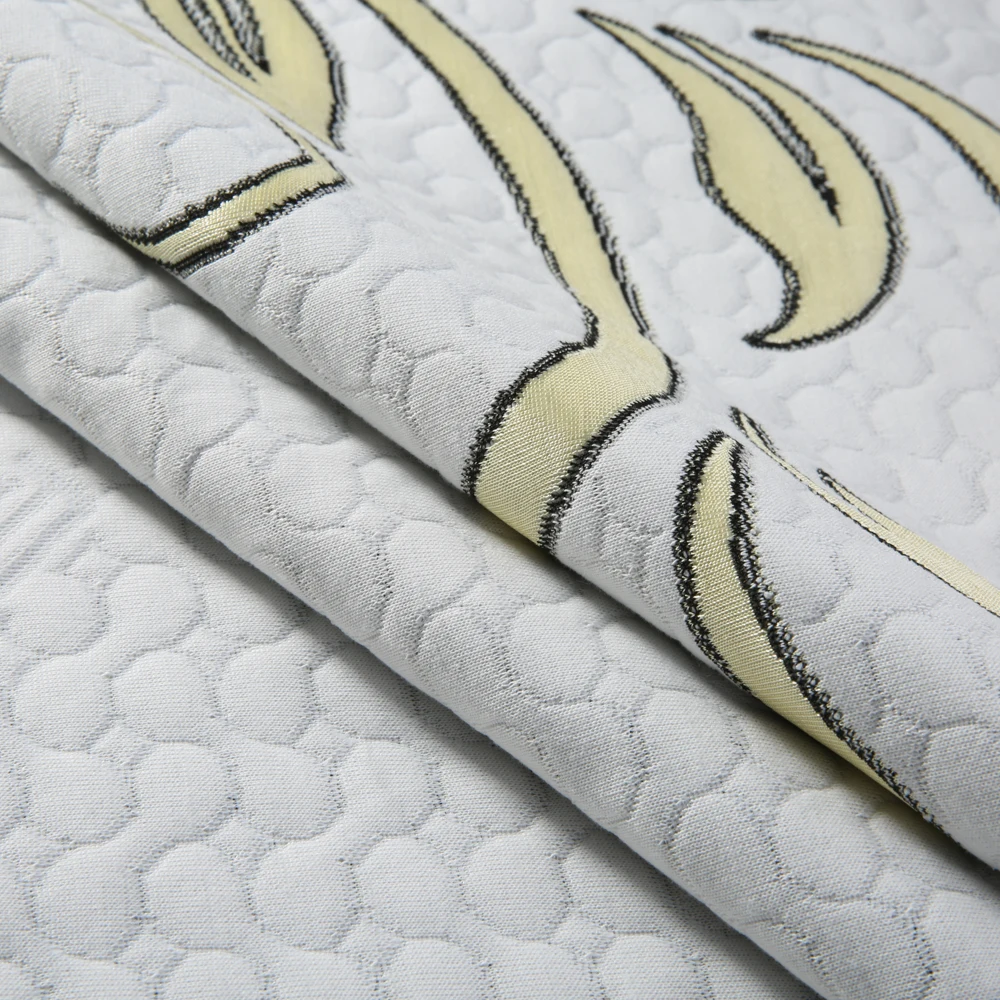 Double knit polyester mattress fabric