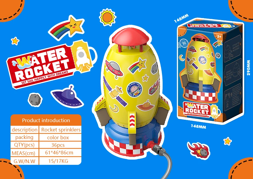 outdoor game launch water rocket electric powered flying model children science education kit