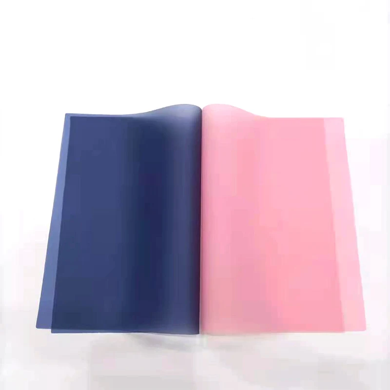 Matte Jelly Color Vinyl Plastic Film Translucent TPU Faux Leather Roll Frosted Leatherette Fabric For Waterproof Bags/Tablecloth