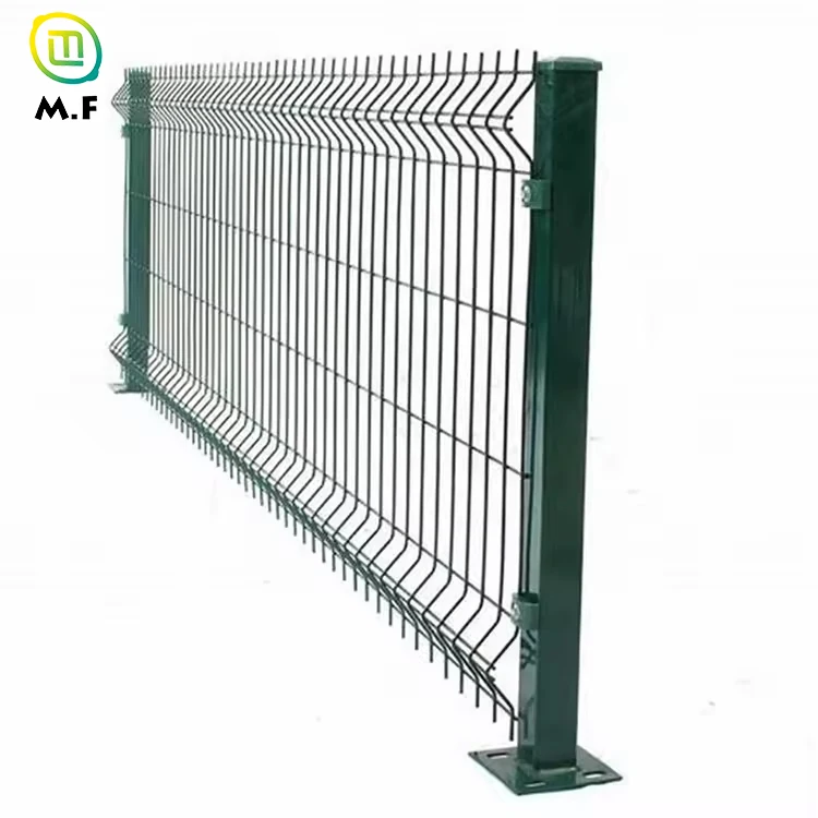 Latest metal Security Galvanized 3d Curved Welded Wire Mesh Panel Fence for Road Garden Land School Playground