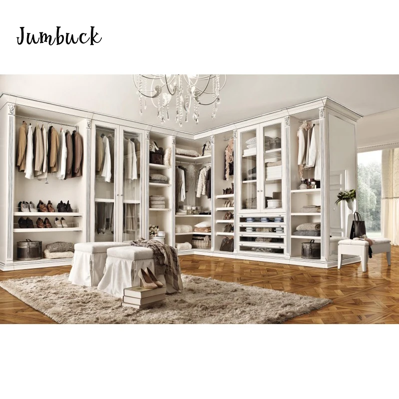 
French Style Luxury Closets Bedroom Interior Design Walk in Closet Wardrobe 