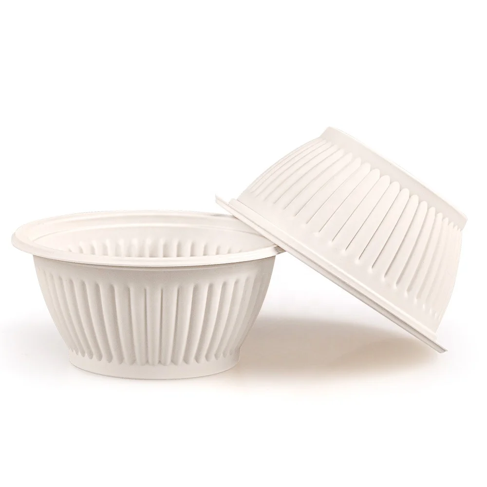 Wholesale high quality round shape cornstarch plastic 6oz disposable dessert bowl