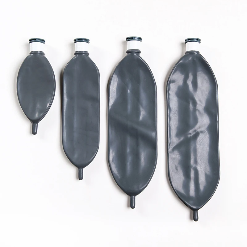 High Quality Hospital Supply Black latex rebreathing bag anesthesia breathing bag