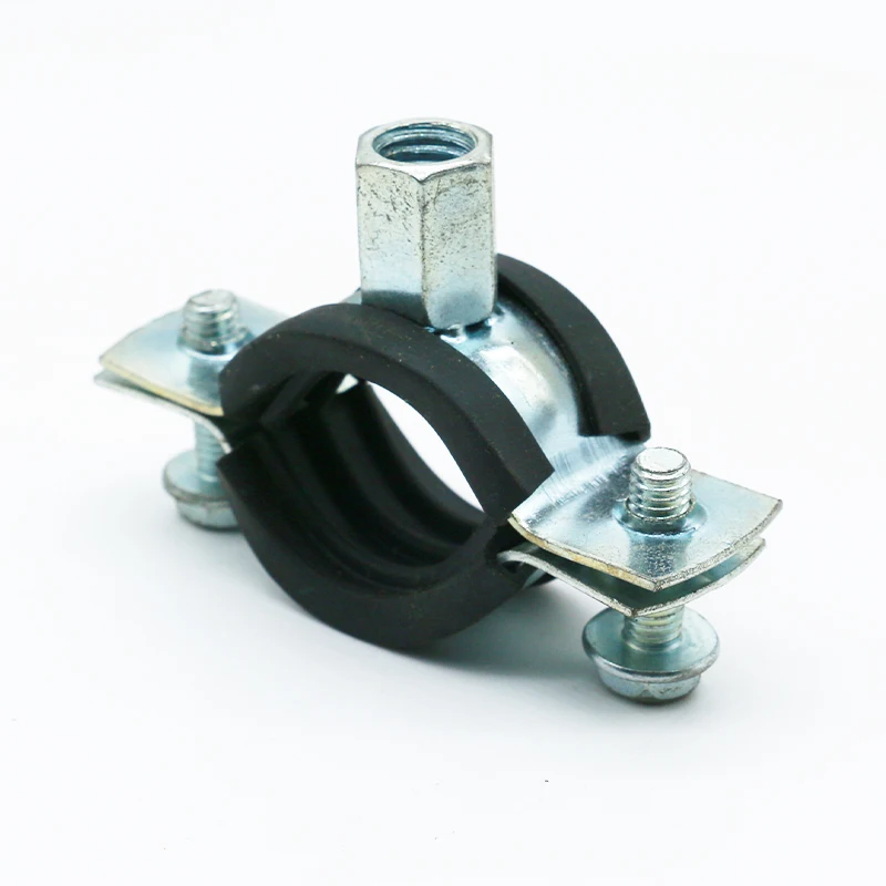 Pipe Clamp Bracket Steel Zinc Plated Exhaust Pipe Clamp Quick Release Pipe Clamps