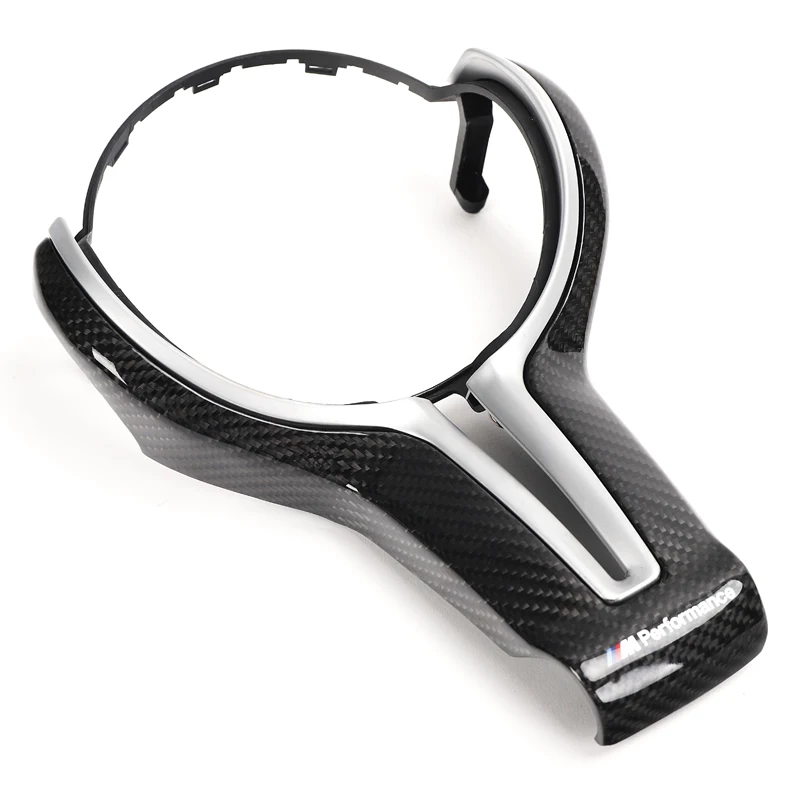 For BMW M2 F87 M3 F80 M4 F82 M6 F06 F12 F13 X5M F85 X6M F86 Carbon Fiber Steering Wheel Trim Cover for decoration car styling