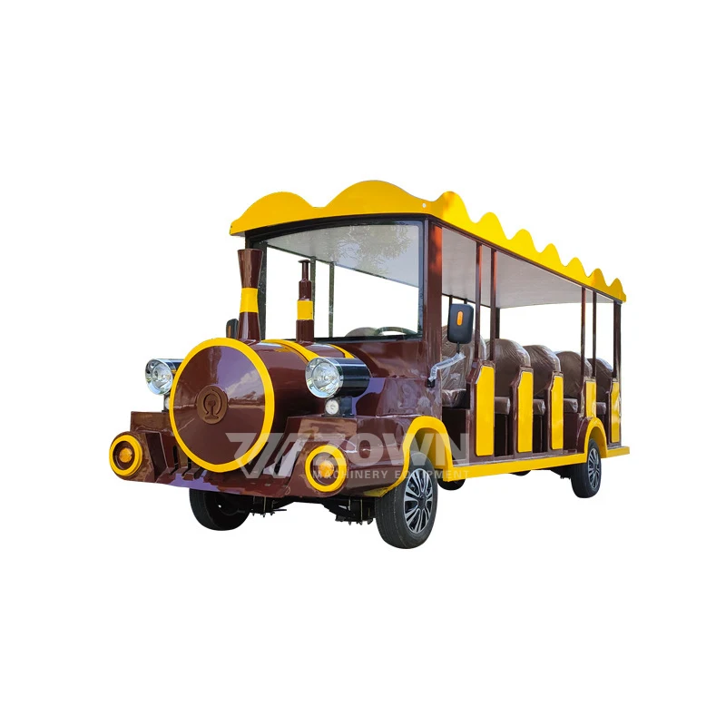 Classic Small Train Series Scenic Spots Amusement Park Bus Playground Bus Electric Shuttle Tourist Sightseeing City School Bus