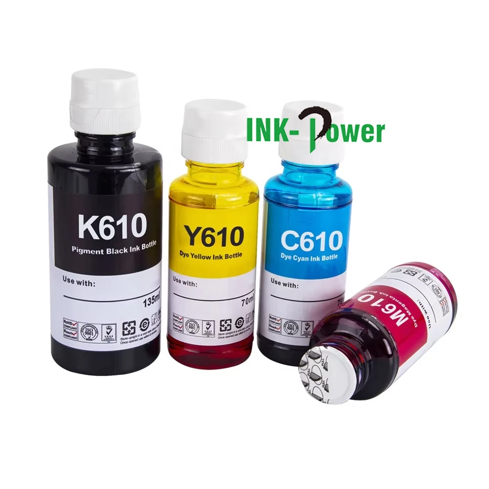 Чернила-610 INK-K610 K610 C610 M610 Y610 Премиум цвет совместимые бутылки заправка чернил для SL-J1560 принтера Samsung