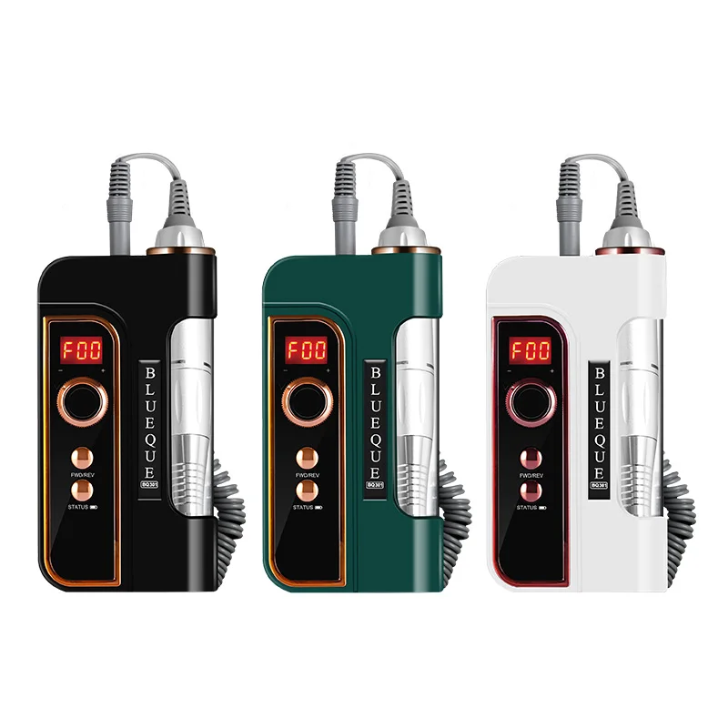 40W Electric Nail File Gel Remove Machine Rechargeable Acrylic Nail Polisher 35000rpm Nail Drill