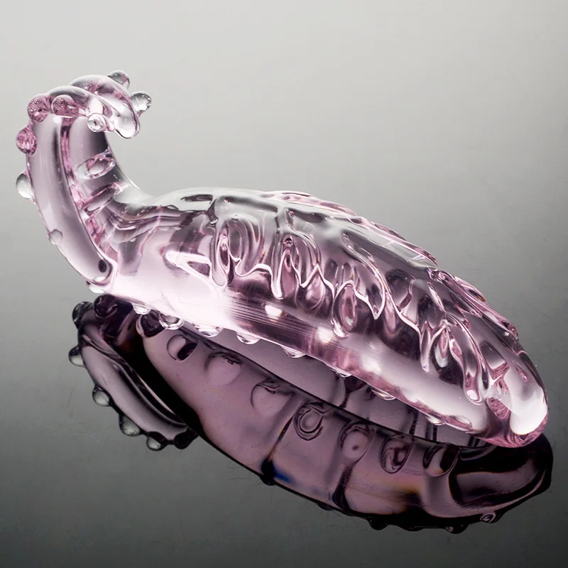 Crystal Tongue Dildo Vagina Massage Glass Women Masturbation Sex Toy For Couple Flirting Adult Sex Product