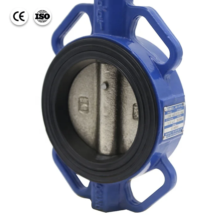 Bundor 150LB fit for multistandard durable butterfly valve pneumatic actuated butterfly valve