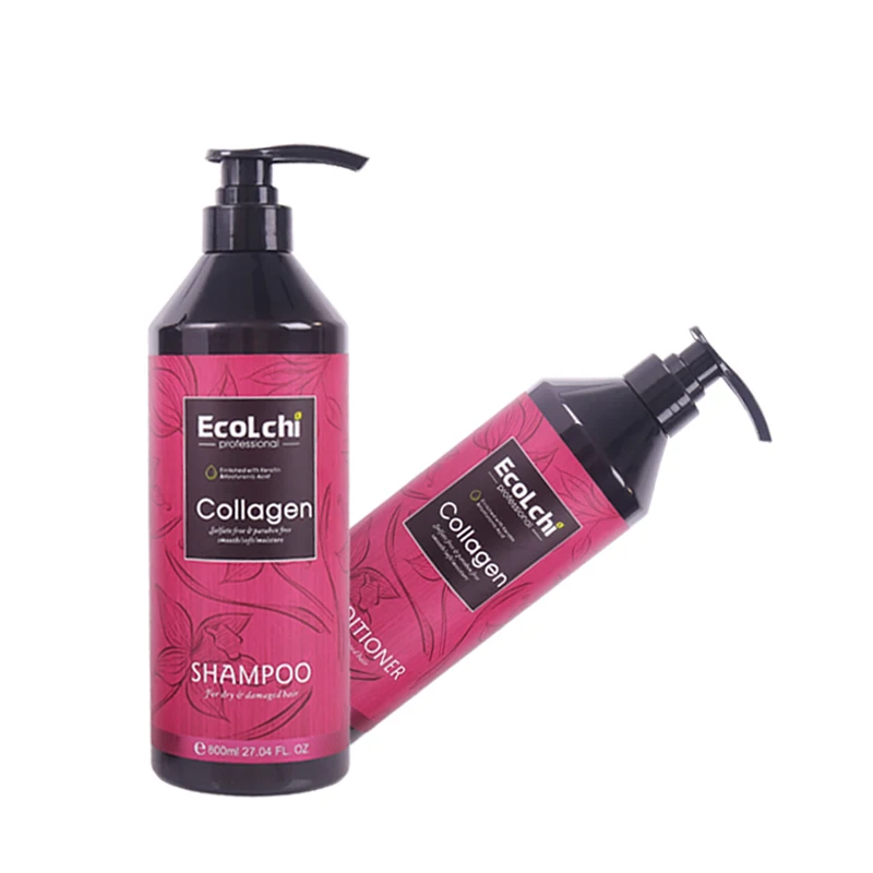 Factory Ecolchi Natural Collagen Hair Product Sulfate Free Hair Shampoo Keratin Wholesale Made In China