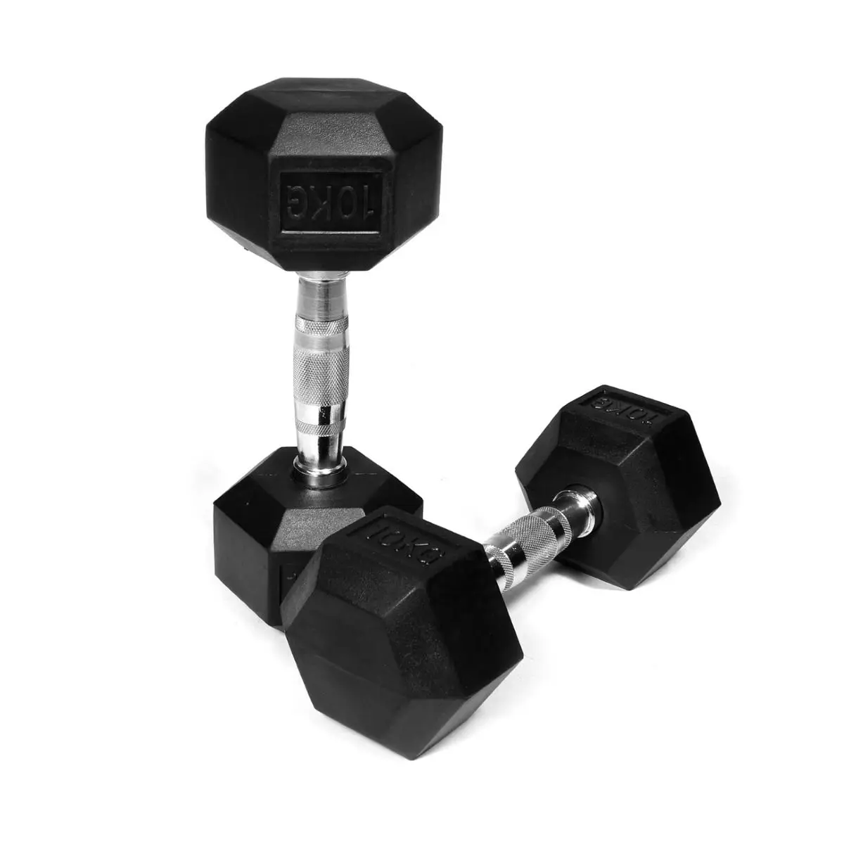 Factory Custom Wholesale Gym Fitness Equipment Rubber Hex Dumbbell