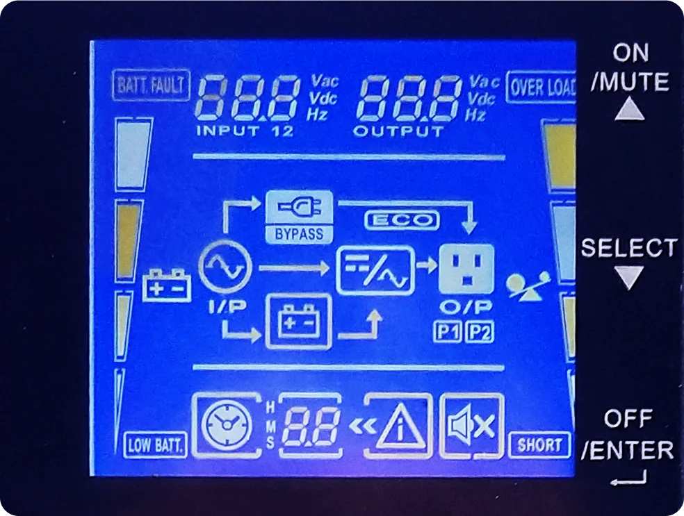 PVT3120KS 20KVA/16KW 3Phase in/1Phase out High Frequency True Double-conversion Online UPS Pure sine wave output 380/220Vac