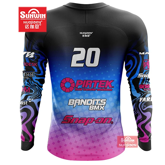 Quick Dry Long Sleeve Downhill Bicycle Cycling Bike Jersey Mountain Cycling Jersey Custom Jersey Clothes